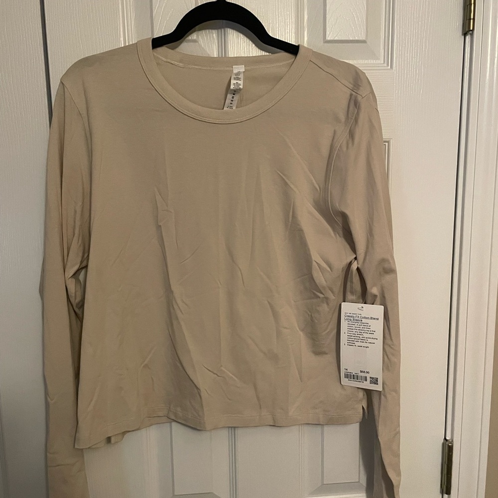 Lululemon Classic-Fit Cotton Blend Long Sleeve